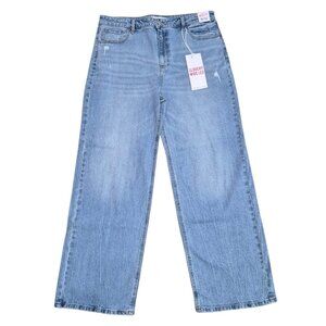 NWT Celebrity Pink Juniors Slouchy Wide Leg Baggy Jeans Size 15/32 & 21/35 Blue
